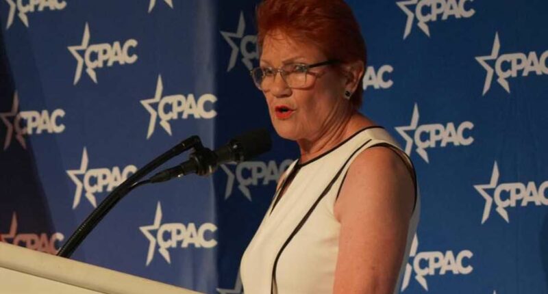 Pauline Hanson slams Albanese at Trump event in Florida