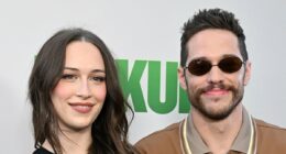 Pete Davidson kisses pregnant girlfriend Elsie at lavish baby shower