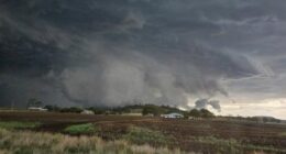The storms are expected to continue into the evening.