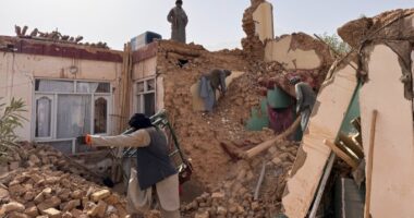 Powerful 6.3 earthquake hits northern Afghanistan, killing 20, injuring hundreds and damaging historic Blue Mosque