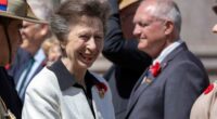 Princess Anne at the Anzac Memorial in Hyde Park to mark Remembrance. Sunday 9th November 2025.