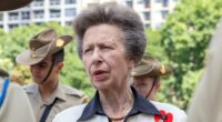 Princess Anne pays tribute to fallen soldiers during special commemorative service in Sydney - as she continues her visit to Australia
