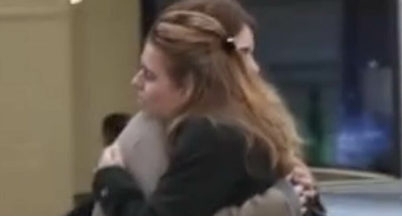 Princesses Beatrice and Eugenie share an emotional hug after intense conversation on a Mayfair street as disgraced father Andrew was officially stripped of his royal titles