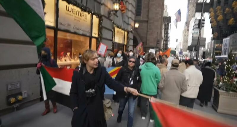 Protesters storm Fifth Avenue store amid Black Friday shopping frenzy