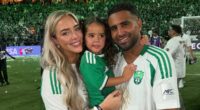Riyad Mahrez's wife Taylor Ward gives birth to their first son - his fourth child - before he heads off on football duty