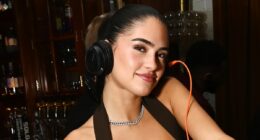 Romeo Beckham's girlfriend Kim Turnbull parties with her DJ legend dad