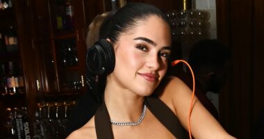 Romeo Beckham's girlfriend Kim Turnbull parties with her DJ legend dad