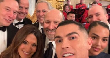 Ronaldo poses for White House selfie with Musk after dinner with Trump