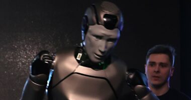 Russia unveils humanoid AI robot that immediately collapses on stage
