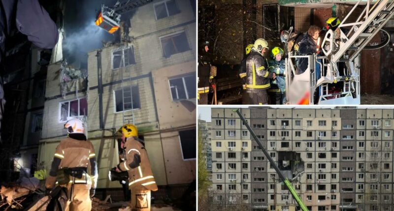 Russian drone strikes tower block in eastern Ukraine kills 3, injures 12