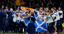 Scotland QUALIFY for the World Cup: Kenny McLean's stunning halfway-line strike seals thrilling victory over Denmark in clash featuring VAR controversy, a red card and Scott McTominay's overhead kick