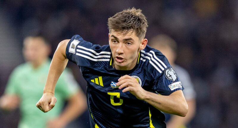 Scotland star Billy Gilmour ruled out of trip to Greece... but could he be fit for Denmark showdown?