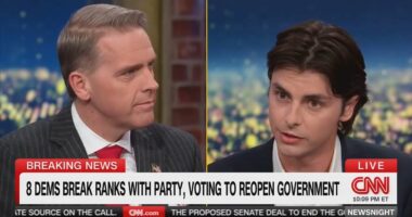 Scott Jennings' tense debate with young Democrat