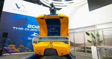 SeaWorld Orlando unveils first-of-its-kind indoor suspended dark ride