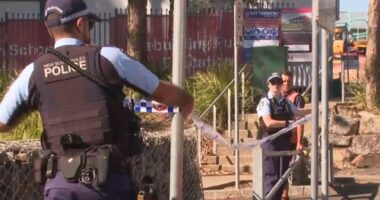 A crime scene has been declared as police search for the alleged attackers.