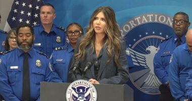 Some TSA agents will get $10,000 bonuses for shutdown work, Noem says