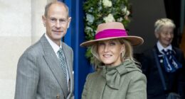 Sophie and Prince Edward wrap up warm to enjoy a day at the races