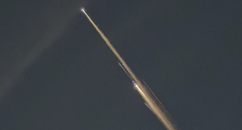 Space debris seen over the First Coast Saturday morning