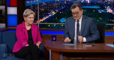 Stephen Colbert wheels out Sen. Elizabeth Warren to rant at his bosses