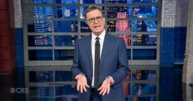 Stephen Colbert's crass jokes about Trump after Epstein email fallout