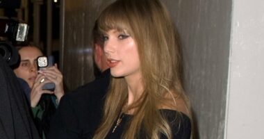 Taylor Swift holds hands with Travis Kelce on rare date night