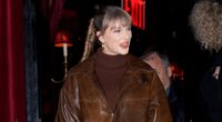Taylor Swift shows off engagement ring on girls' night out