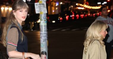 Taylor Swift towers over Sabrina Carpenter on girls' night out in NYC