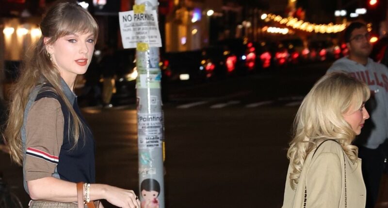 Taylor Swift towers over Sabrina Carpenter on girls' night out in NYC