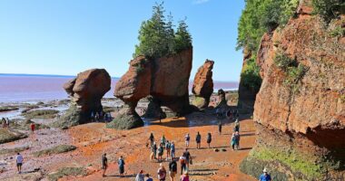 The island that's reachable by walking across the ocean floor