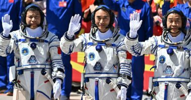 Three astronauts stranded in space after ship was 'struck by UFO'
