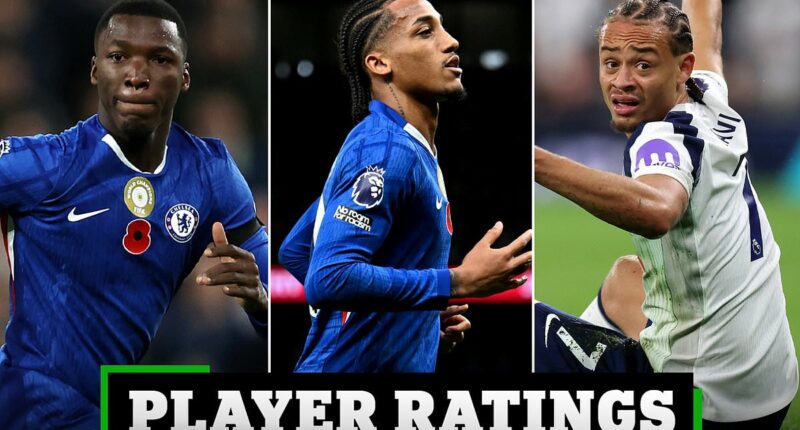 Tottenham 0-1 Chelsea - PLAYER RATINGS: Which Spurs star is given a THREE after nightmare outing? Who was 'anonymous'? And how did Moises Caicedo fare according to our expert?