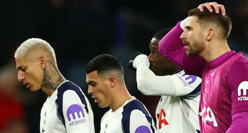 Tottenham 1-2 Fulham: Shellshocked Spurs' woes deepen as hapless Guglielmo Vicario's error extends winless home run to SIX matches and piles more pressure on Thomas Frank