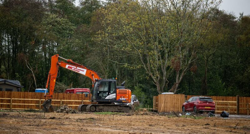 Travellers build illegal site next to UK nuclear weapons factory