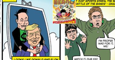 Trump and Musk are reunited...in the pages of the Beano