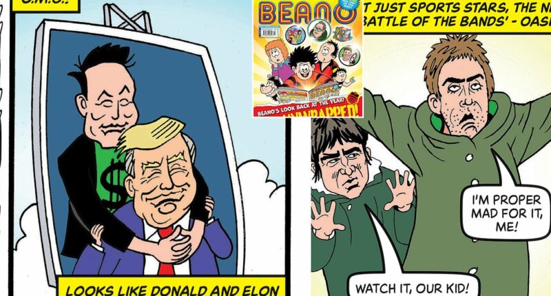 Trump and Musk are reunited...in the pages of the Beano