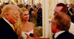 Trump crashes Mar-a-Lago wedding to talk about getting into heaven