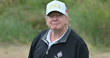 Trump makes another outlandish claim about his golf ability... and takes fresh shot at Joe Biden's game