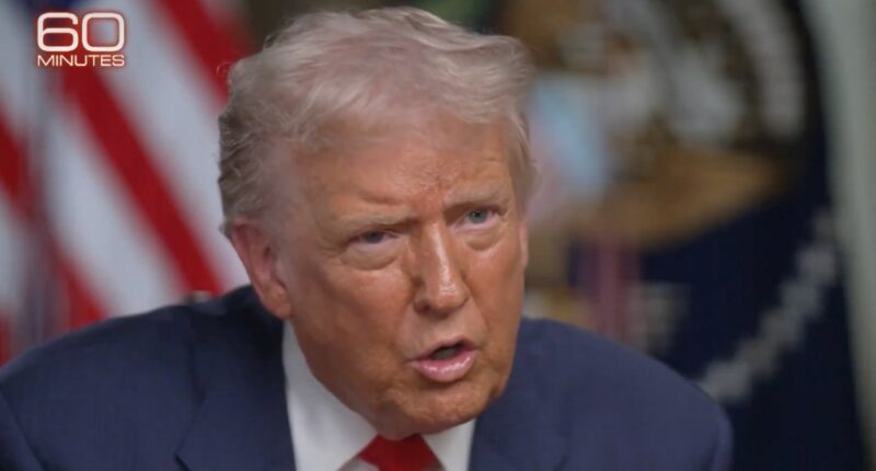 Trump offers no new ideas to end government shutdown on ’60 Minutes’