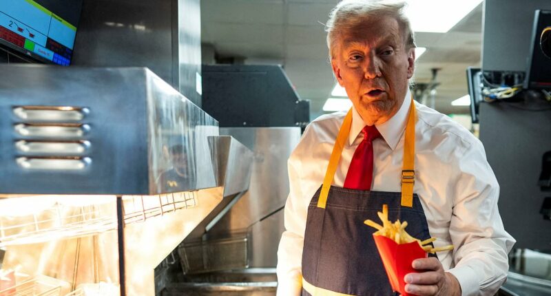 Trump returns to McDonald's golden arches after election bloodbath forces affordability reckoning