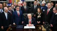 Trump signs bill to reopen the US government as he rages at some Dems