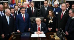 Trump signs bill to reopen the US government as he rages at some Dems