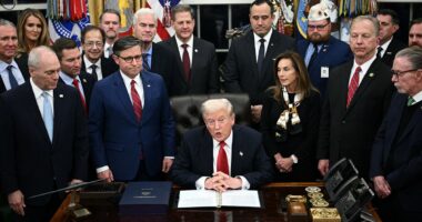 Trump signs bill to reopen the US government as he rages at some Dems