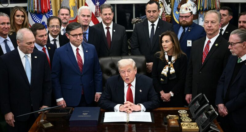 Trump signs bill to reopen the US government as he rages at some Dems