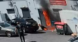 Two arrests made over brazen supermarket firebombing