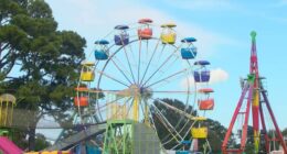 Two girls hospitalized with injuries after falling from Ferris wheel at harvest festival