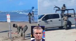 US troops storm Mexican beach in dramatic invasion