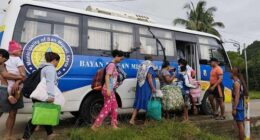 Residents are evacuated to safer grounds as Cyclone Kalmaegi nears the area of Guiuan, Eastern Samar province, central Philippines. Australia has issued a warning for several countries in the region as a result.
