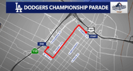 Dodgers Parade Route