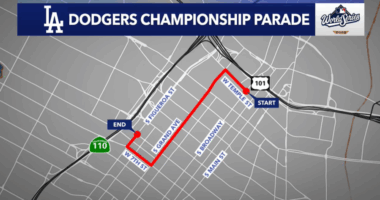 Dodgers Parade Route