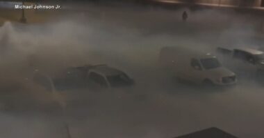 Weatherford, OK chemical spill: Anhydrous ammonia gas leak from truck behind Holiday Inn Express sickens dozens, forces evacuation